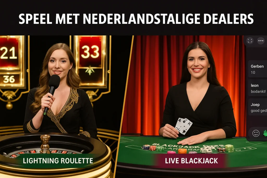 Coolzino Live Casino met Nederlandstalige dealers