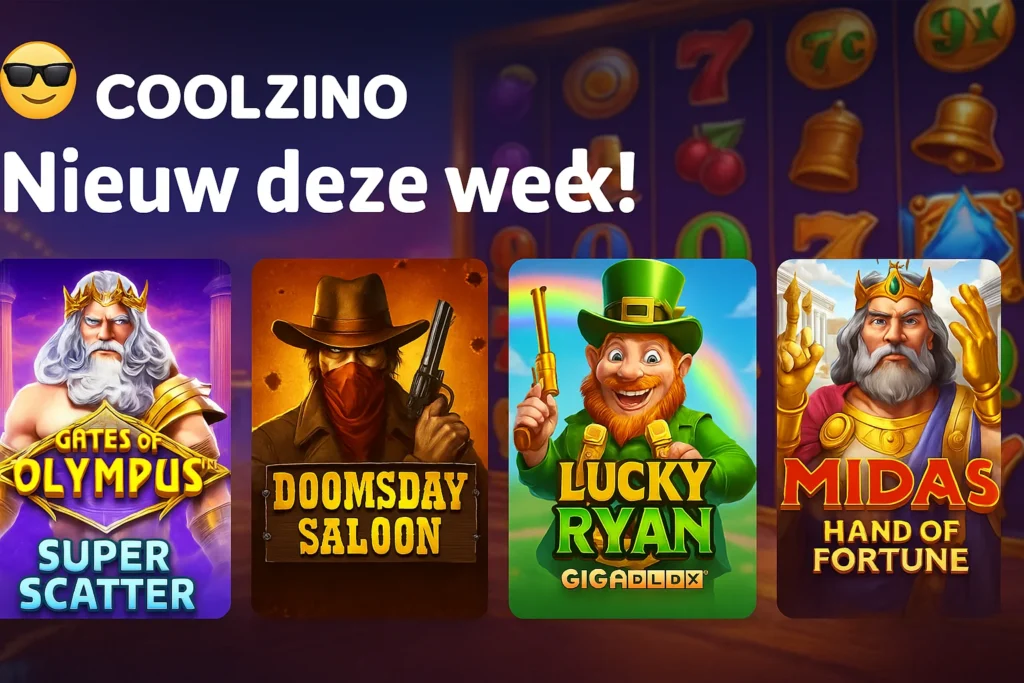 Nieuwe casino spellen van de week bij Coolzino