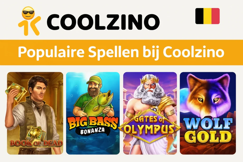 Populaire slots en live games bij Coolzino Casino België